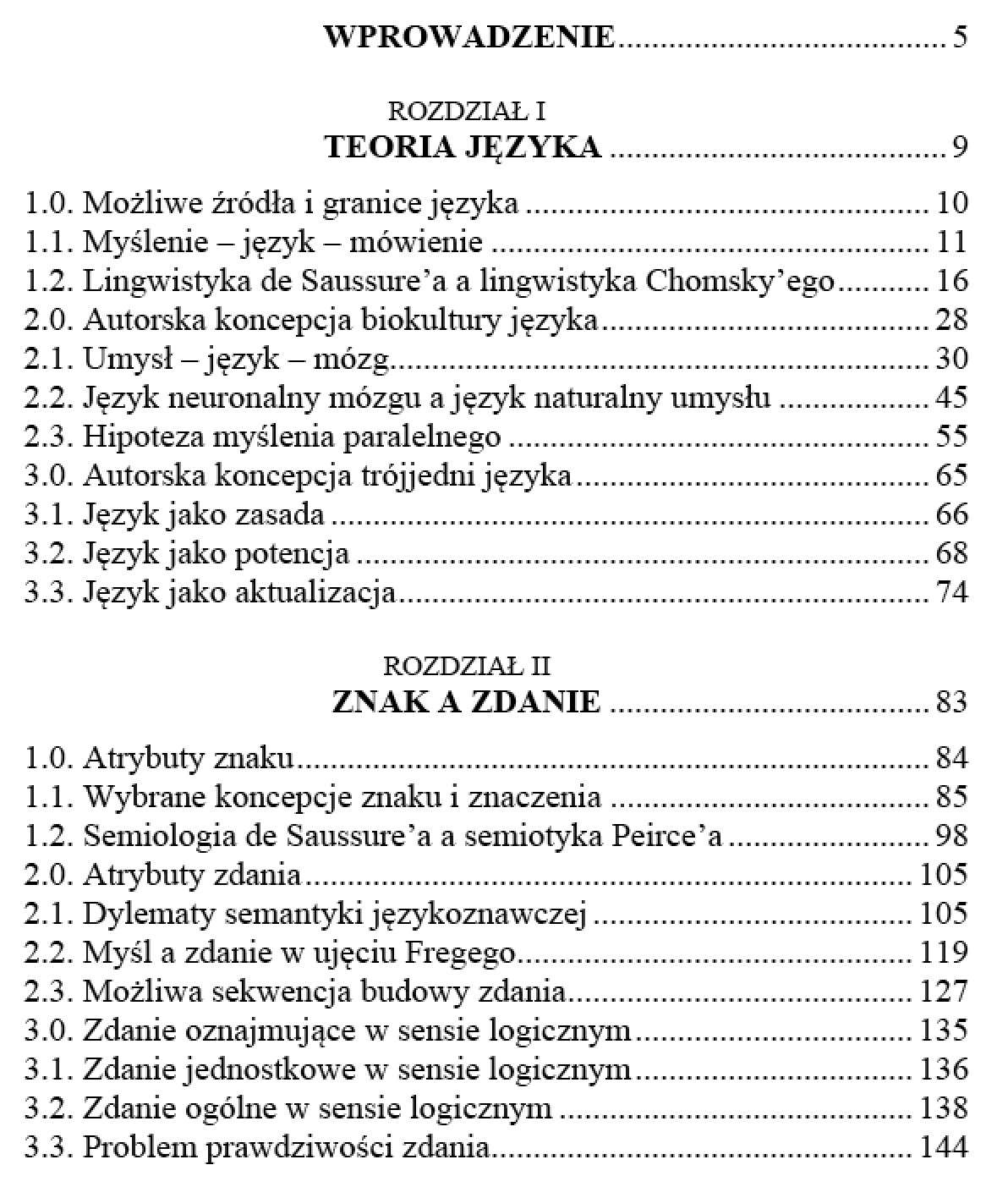 spis treści